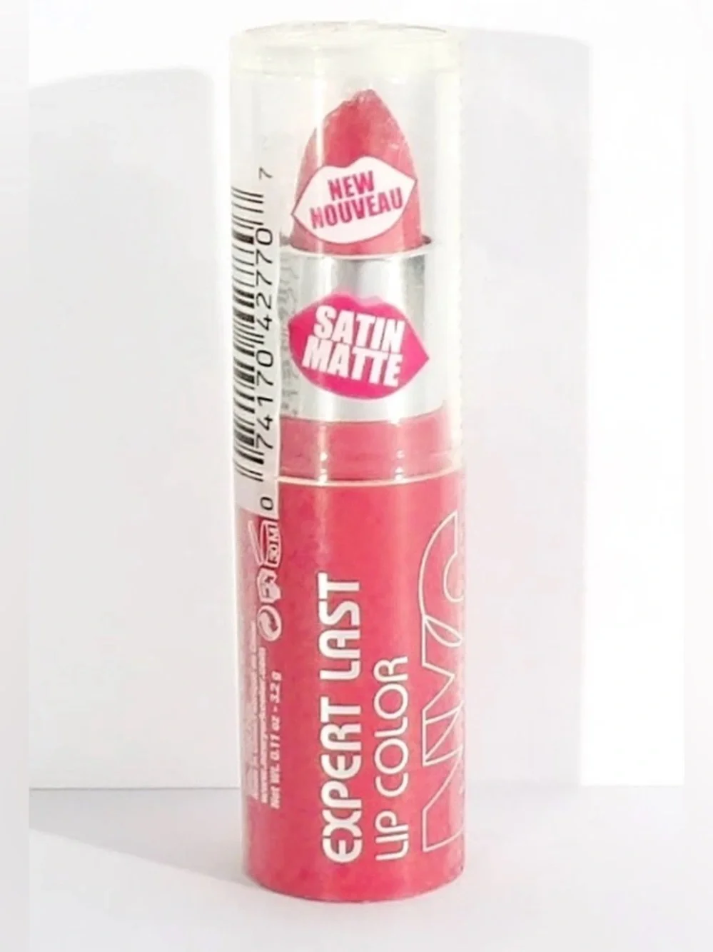 NYC PURA CORAL Expert Last Lip Color - Satin Matte Pink